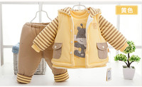 童泰80768婴儿冬装宝宝棉服套装婴幼儿童纯棉加厚棉衣三件套73-90