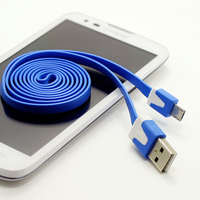 安卓数据线 智能手机数据线micro 面条USB通用加长数据线充电线器