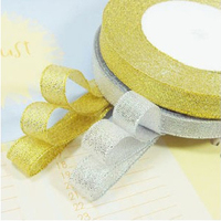 金色／银色 烘焙包装装饰金银葱丝带 缎带 彩带 装饰带 25码一卷