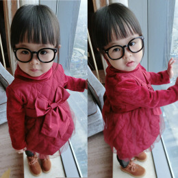 女童冬装新款连衣裙子韩版0-1-2-3-4周岁女宝宝生日礼物公主加绒