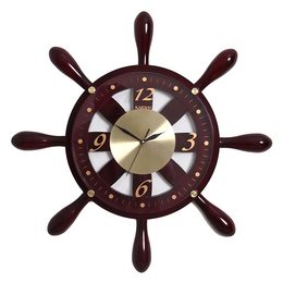 南宫世家中式挂钟轮舵一帆风顺挂钟石英钟表艺术钟表创意电子钟表