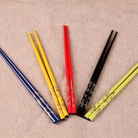 日式和风 高档 木筷子 竹筷 环保筷 描金樱花筷子 五色筷子