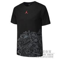 AJ经典标志集合纪念款运动T恤 2015夏季23球星篮球训练纯棉短袖男