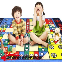 华婴大富翁飞行棋地毯大号双面游戏垫儿童益智玩具聚会游戏桌游