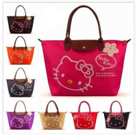 Hello Kitty 可爱儿童收纳袋单肩包  卡通凯蒂猫学生大号手提包包