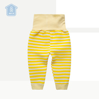 婴儿高腰裤 冬季纯棉可开档0-1-2岁新生儿高腰单件裤子宝宝保暖裤