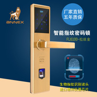 ANNEX指纹密码锁  家用 智能电子门锁 木门防盗门 刷卡遥控FL6100