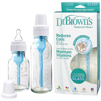 布朗博士原装美国进口新生儿标准口径玻璃奶瓶套装防胀气防吐奶