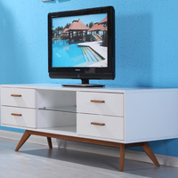 白色烤漆电视柜日式系列简约现代电视柜组合实木创意小户型电视柜
