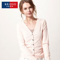 BRIOSO2015春秋季新款针织衫女开衫百搭韩版打底女装外搭毛衣外套
