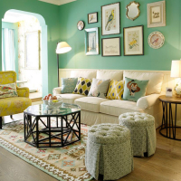 高档精品布艺沙发组合现代小户型欧式地中海沙发三人美式乡村沙发