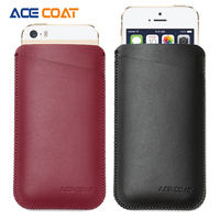 ACECOAT iPhone5s手机套 苹果5s/5c直插皮套保护套插卡零钱手机袋