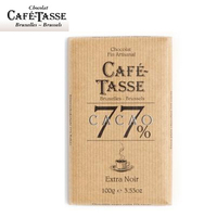 比利时原装Cafe Tasse咖啡特使77%黑巧克力 100g排块黑巧 现货