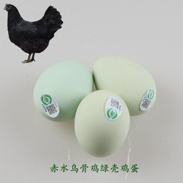 20枚包邮 赤水乌骨鸡绿壳鸡蛋 新鲜散养土鸡蛋 绿色无公害食品