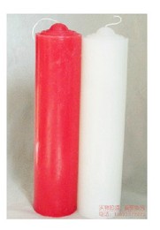 经典红白圆柱蜡烛 无味无烟蜡烛 70小时长效蠟燭创意生日礼物包邮