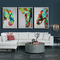 天画艺术原创北欧风格装饰油画家居客厅沙发背景墙现代简约波普