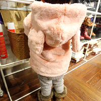 2015宝宝冬装女童加厚棉袄外套冬季婴儿童装仿皮草棉衣1-2-3-4岁