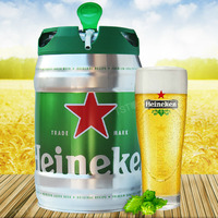 荷兰进口黄啤酒 Heineken赫尼根 皮尔森 喜力铁金刚5L桶