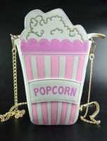 可乐杯popcorn恶搞个性闪甜美麦当劳趣味刺绣爆米花卡通链条包