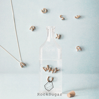 RockSugar925纯银英文字母吊坠配件个性定制自由搭配锁骨项链礼物