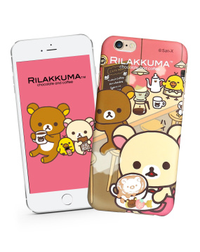 轻松熊Rilakkuma苹果6手机壳浮雕3D超薄iPhone6可爱卡通保护壳