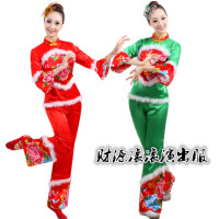 中国风圣诞服装民族舞蹈演出服装秧歌服装演出服元旦服装冬季新款