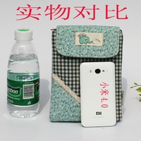 韩版布艺三星note2/n7100大屏寸手机袋 女挂脖三层斜跨护照包包邮