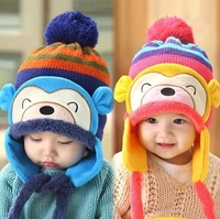 婴儿帽子秋冬宝宝冬季帽子儿童毛线帽子男女童0-1--4岁小孩套头帽