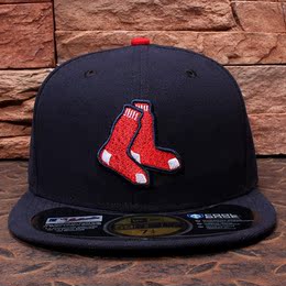 正品波士顿红袜队MLB棒球帽NY平沿帽男女嘻哈帽59fifty全封口帽子