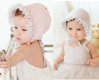 婴儿帽子秋冬夏季 女宝宝遮阳帽夏天公主太阳帽0-3-6-12个月韩国