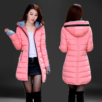 2015冬装韩版新款棉衣女中长款大码修身加厚外套羽绒棉服学生棉袄