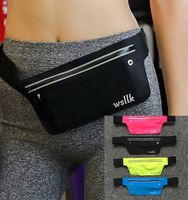 wsllk正品男女跑步腰包薄款隐形运动iPhone6手机包健身夜跑腰带