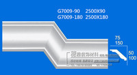 精品欧式环保石膏线条背景天花圆弧顶角线免费测量设计安装G7009