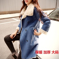 【天天特价】冬新款韩版麂皮绒羊羔毛中长款棉女加厚防寒保暖外套