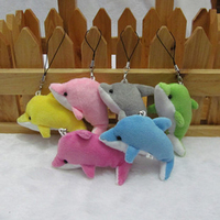 韩国饰品 儿童毛绒玩具 公仔挂件 可爱小海豚手机挂件