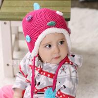 2015女童宝宝冬帽子韩版新款儿童毛线帽针织帽子秋冬帽加绒加厚帽