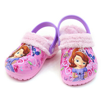 韩国进口宝宝鞋 索菲亚 儿童新款舒适冬季家居拖鞋 冬季拖鞋