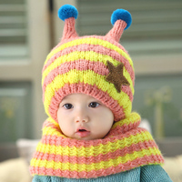 婴儿帽子秋冬6-12月宝宝帽子0-1-3岁小孩毛线帽男女童冬季保暖帽