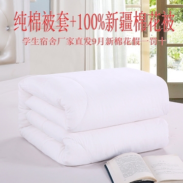 新疆棉花被子被芯单双人春秋宾馆酒店棉被棉絮棉胎冬季垫褥子加厚