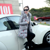 2015冬新款韩版女装收腰不规则下摆拉链长袖修身长款女装棉衣外套