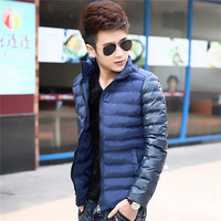 2015新款冬装男士棉衣外套男装青少年韩版修身短款棉袄加厚加大潮