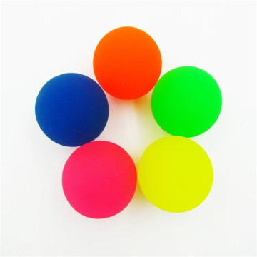 儿童玩具 橡胶弹力球 单色磨砂球 实心弹力球 亲子早教玩具
