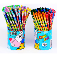 正品卡尼熊桶装72支儿儿童小学生写字木头无毒石墨HB铅笔文具批发