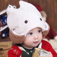 儿童保暖帽子宝宝冬帽潮童帽新款幼儿冬帽婴儿护耳帽男女童毛绒帽