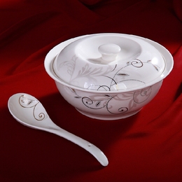 特价陶瓷碗带盖汤碗骨瓷碗餐具套装超大品锅汤锅汤煲汤盆汤碗菜碗