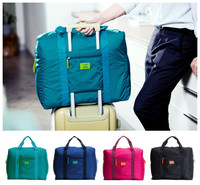 韩版防水尼龙折叠式提花旅行收纳包袋旅游购物包男女士衣服整理袋