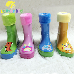 韩国正品儿童橡胶雨鞋内胆配套保暖内胆 可拆卸 多色可选