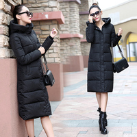 2015冬韩版同款羽绒棉棉大衣 女中长款大码加厚过膝棉服面包服潮
