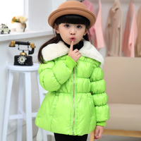 童装秋冬装女童棉衣韩版中小儿童双面穿圣诞帽毛毛衣宝宝棉服外套