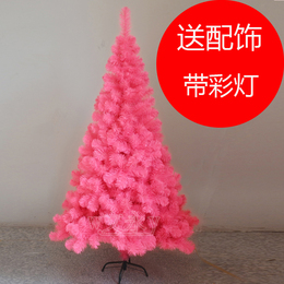 文永 150CM/1.5米粉色圣诞树加密380树头 圣诞节居家布置装饰品